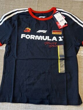 Formula 1 Racing Division T-Shirt Black / Red Trim Sz XL F1 Pit Crew Team